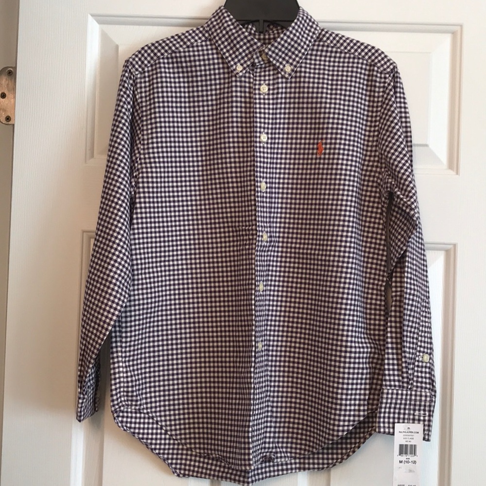 NWT Boys Polo Ralph Lauren Button Down Shirt